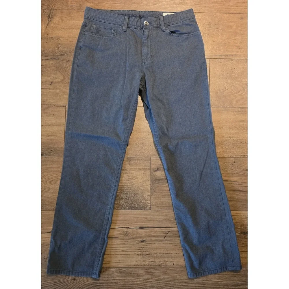 English Laundry Jeans Mens 32X30 Straight Leg Denim Gray Casual Pants (32x28)